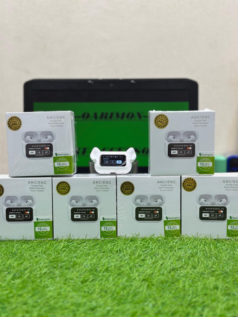 A9 Pro Earbuds ANC/ENC Dauble Dark Tuch screen display Noise Reduction Wireless Earbuds For Android and iOS/Airpods - Image 2