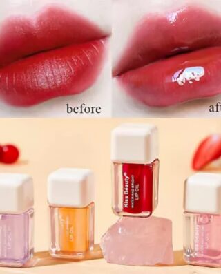 Colour Changing Tinted Lip Oil, vitamins E Lip Oil beautiful color for girls