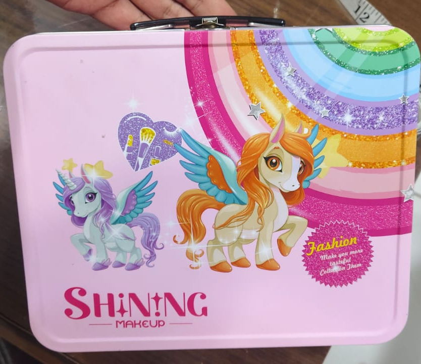 Unicorn Shining Make Up Bag For Girls / Soft to skin, Easy to wash, Princess Makeup Set Toys Girls & Kids - Image 5
