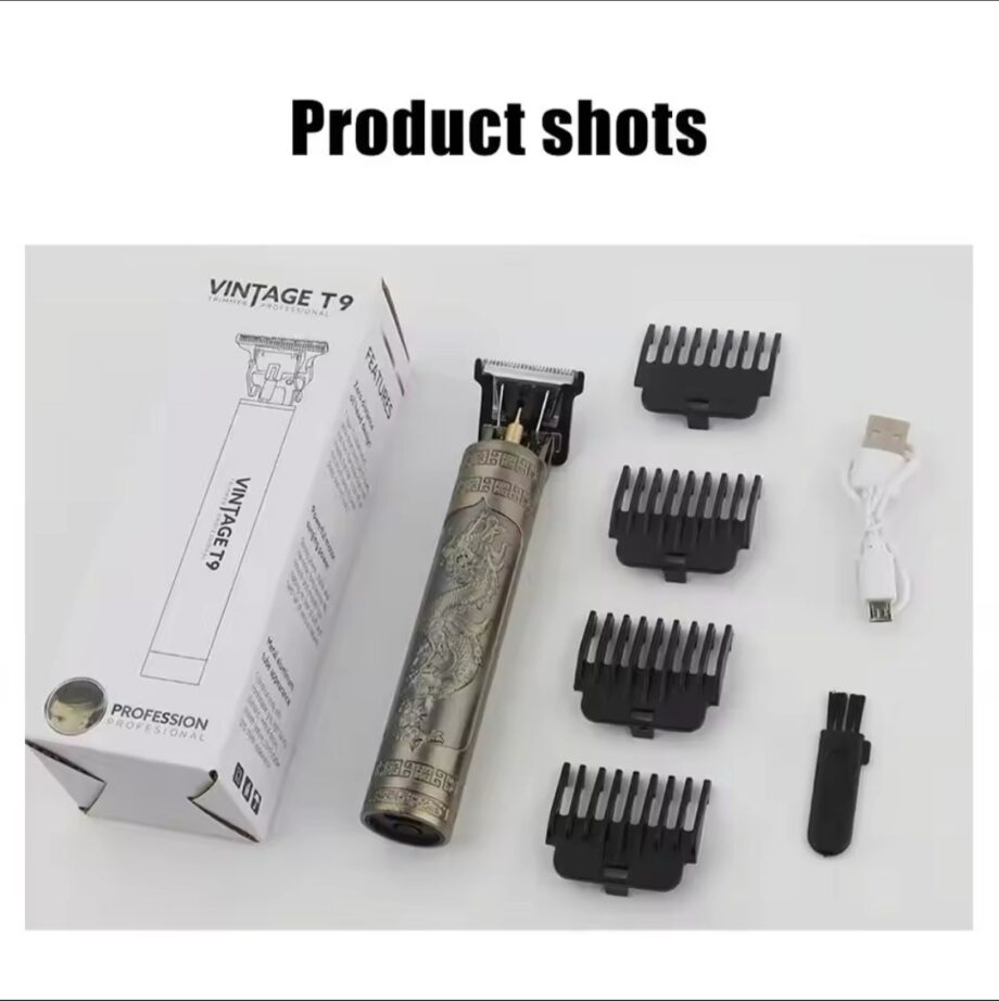 Alloy body (plastic ) - Vintage T9 Trimmer and Hair Clipper Cutting Machine For Men