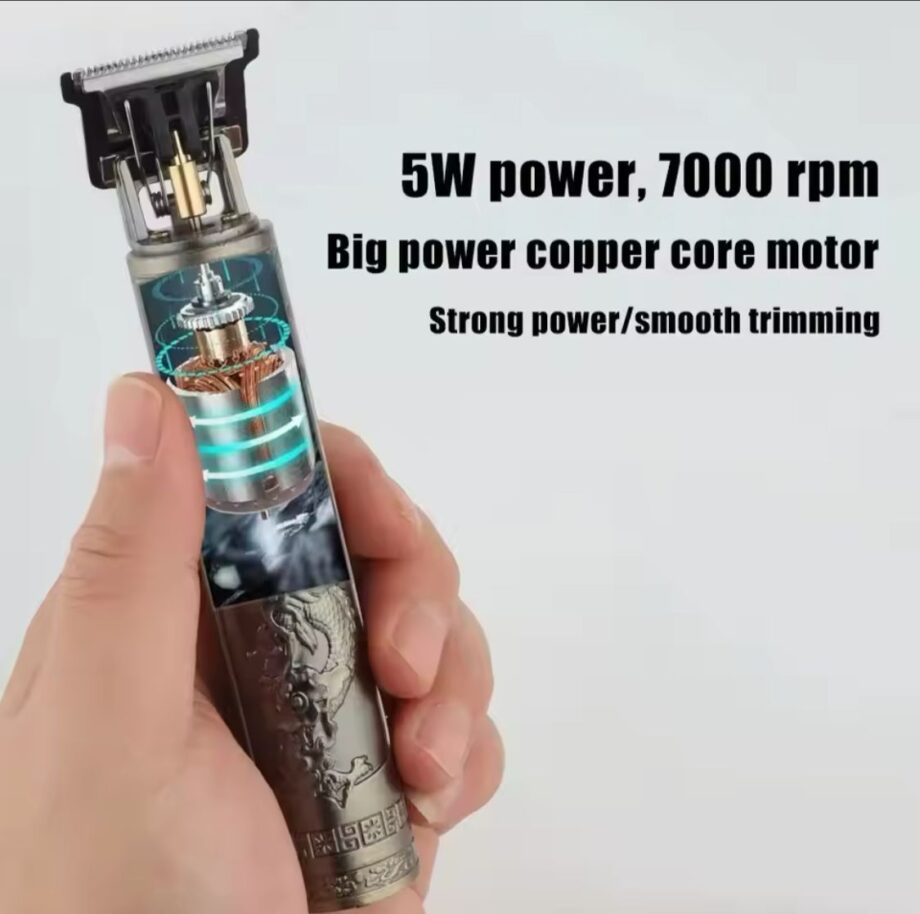 Alloy body (plastic ) - Vintage T9 Trimmer and Hair Clipper Cutting Machine For Men