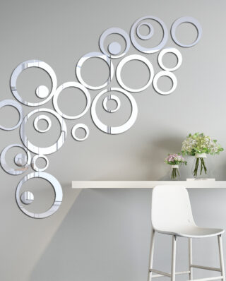 Acrylic Ring Mirror Wall Decor