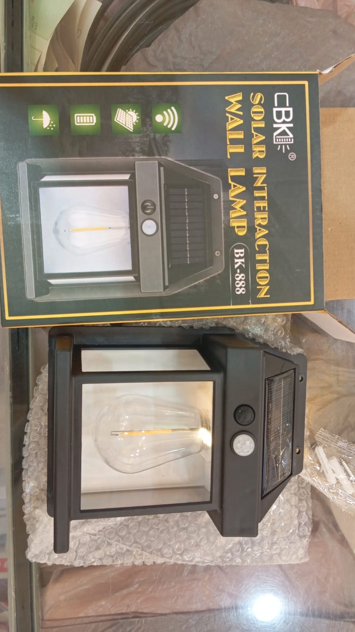 888 Solar Tungsten Filament Lamp - Outdoor Intelligent Induction Wall Lamp for Courtyard, Garden, Villa Lighting, and Night Light - Image 2