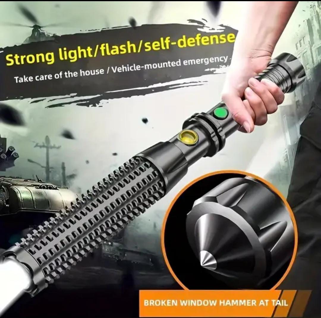 Self Defense Flashlight Strong Light Charging Outdoor Super Bright