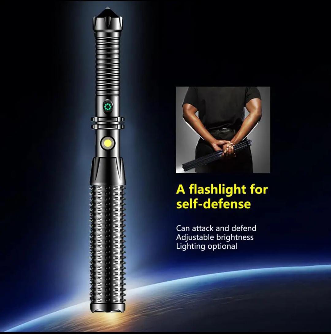 Self Defense Flashlight Strong Light Charging Outdoor Super Bright