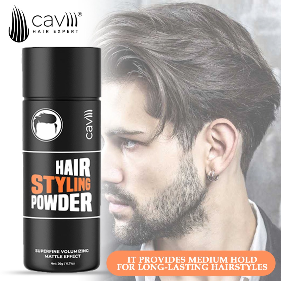 caviii Hair Styling Texture Powder For Men And Women,Volumzing Powder for Natural Matte Hair style Look