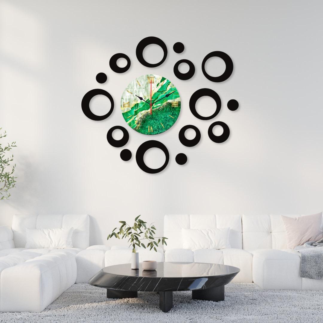 ring dial Wooden Wall Clock /circle round shape Wall Clock for decor home - Image 2