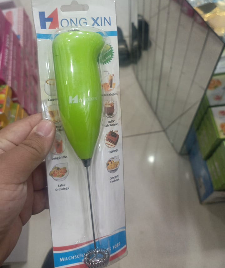 Electric Mini Coffee Beater Egg Beater & Milk Frothier (Random Color) - Image 3