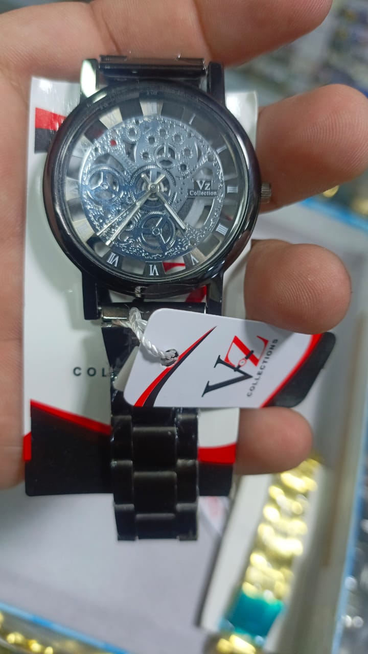 Luxury Stainless Steel Band Casual Skeleton Watch For Men