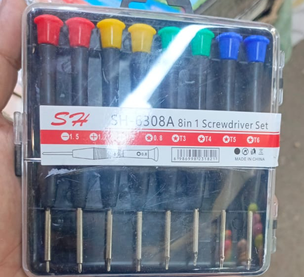 8 in 1 Screwdriver Set for mobile laptops and tablets repairing SH-6308A (random color) - Image 3