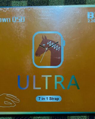 ( Rubber Strap) 7 In 1 Ultra Smart Watch Series 8 Wireless Charging With Rubber Strap (Random color)