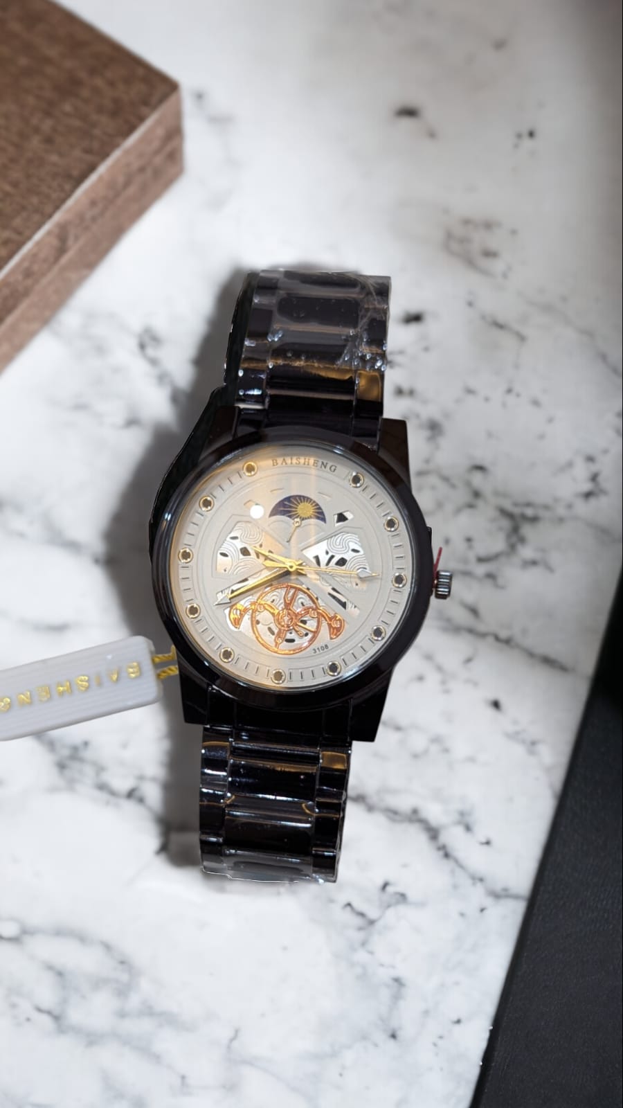 Baishang Collection Analog Quartz Movement Watch With High Quality Stainless steel Chain Best finishing Body & Case - Image 2