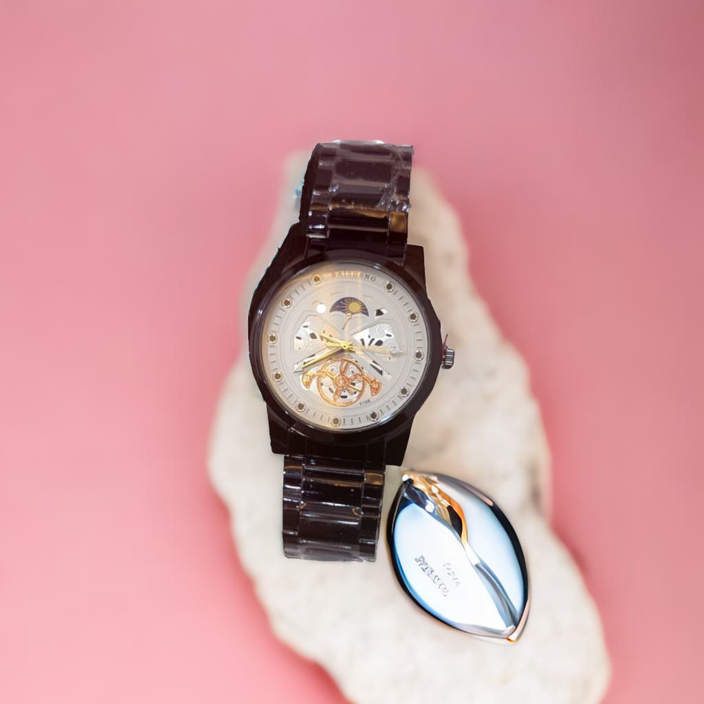 Baishang Collection Analog Quartz Movement Watch With High Quality Stainless steel Chain Best finishing Body & Case - Image 5