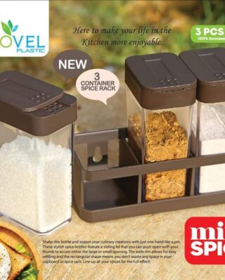 Spice Masala Plastic Storage box and herbs ( pack of 3)