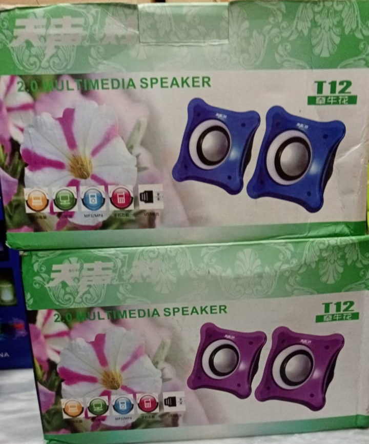 (Pair) T12 Mini multimedia 2.0 speakers Music Stereo for Computer Desktop PC Laptop Party Portable Loudspeaker (random color) - Image 6