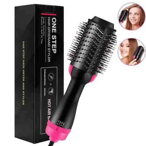One Step 3 In 1 Hair Dryer And Volumizer / Hot Air Brush – Comb For Drying, Straightening, And Curling