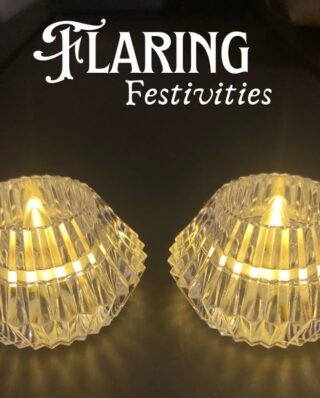 Smokeless & Flameless LED Tealight Acrylic Decorative Tea Light Candles for Home Decor, Gifting, Birthday, Festival Decoration (Crystal Diamond Diya Candle, Pack of 1) (cell operated)