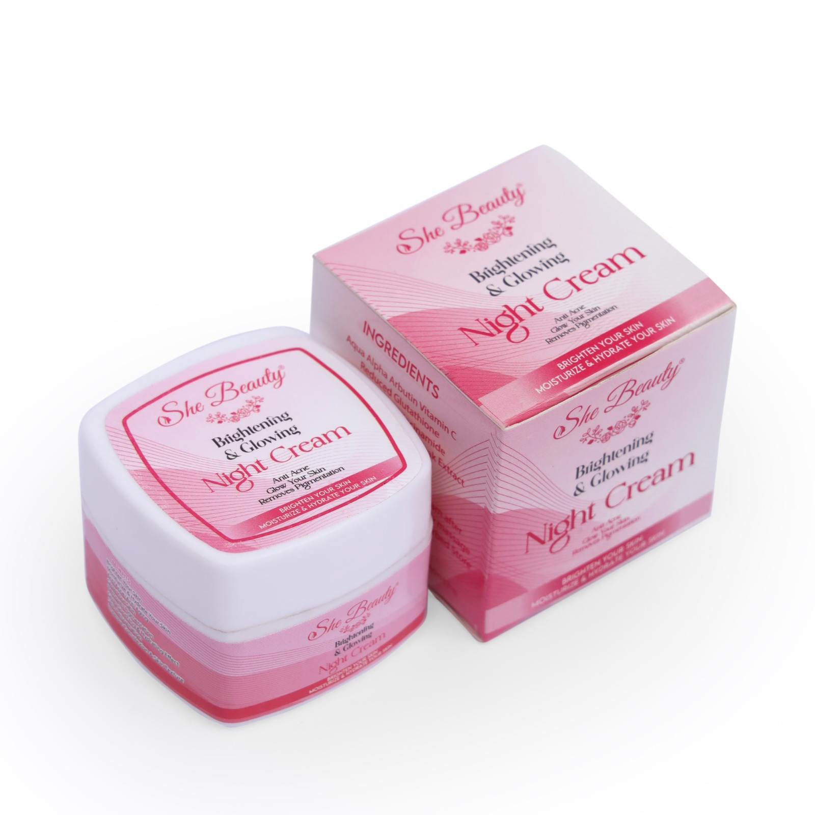 She Beauty Whitening Night Care Cream ,FRAGRANCE-FREE NIGHT CREAM - Image 4