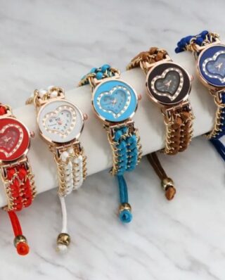 Girl Stainless Steel Bracelet Stylish Watch (Without Box)