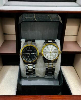 UNRAION Classic two tone Style Chain Watch For Men in Premium Quality