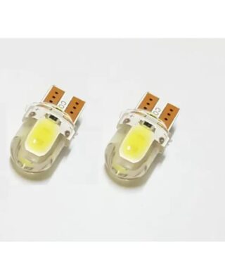Pack of 2  T10 COB LED Bulbs Silicone Parking LED. 12v DC. Color White