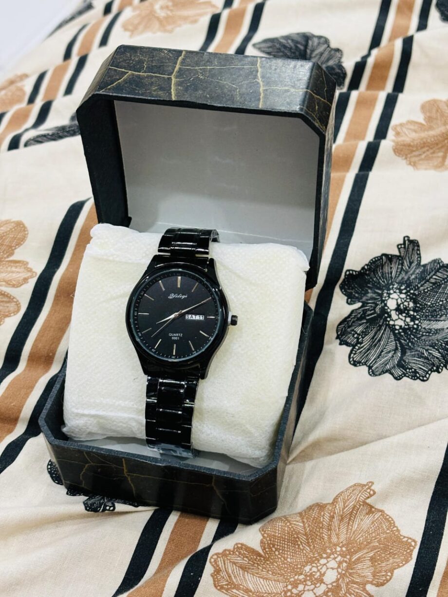 Round Gents Stainless Steel Chain Watch