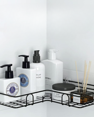 Kitchen Bathroom Corner Metal Rack Shelf New Design