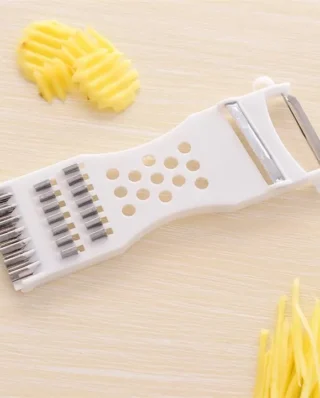 Multipurpose Vegetable Fruit Cutter Metal Scraper Fruit Grater Potato Carrot Cucumber Slicer Garlic Slicer Apple Kitchen Accessories Cooking Tool Cutter(random color)