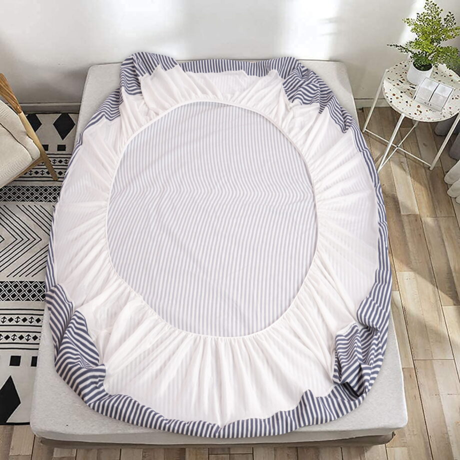 100% waterproof mattress protector cover is made of polish fabric,  (Random Color)