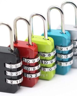 Greatangle-uk 3 Digit Code Combination Padlock For Luggage Combination Number Lock Padlock For Zipper Bag Suitcase Drawer Durable Locks Black