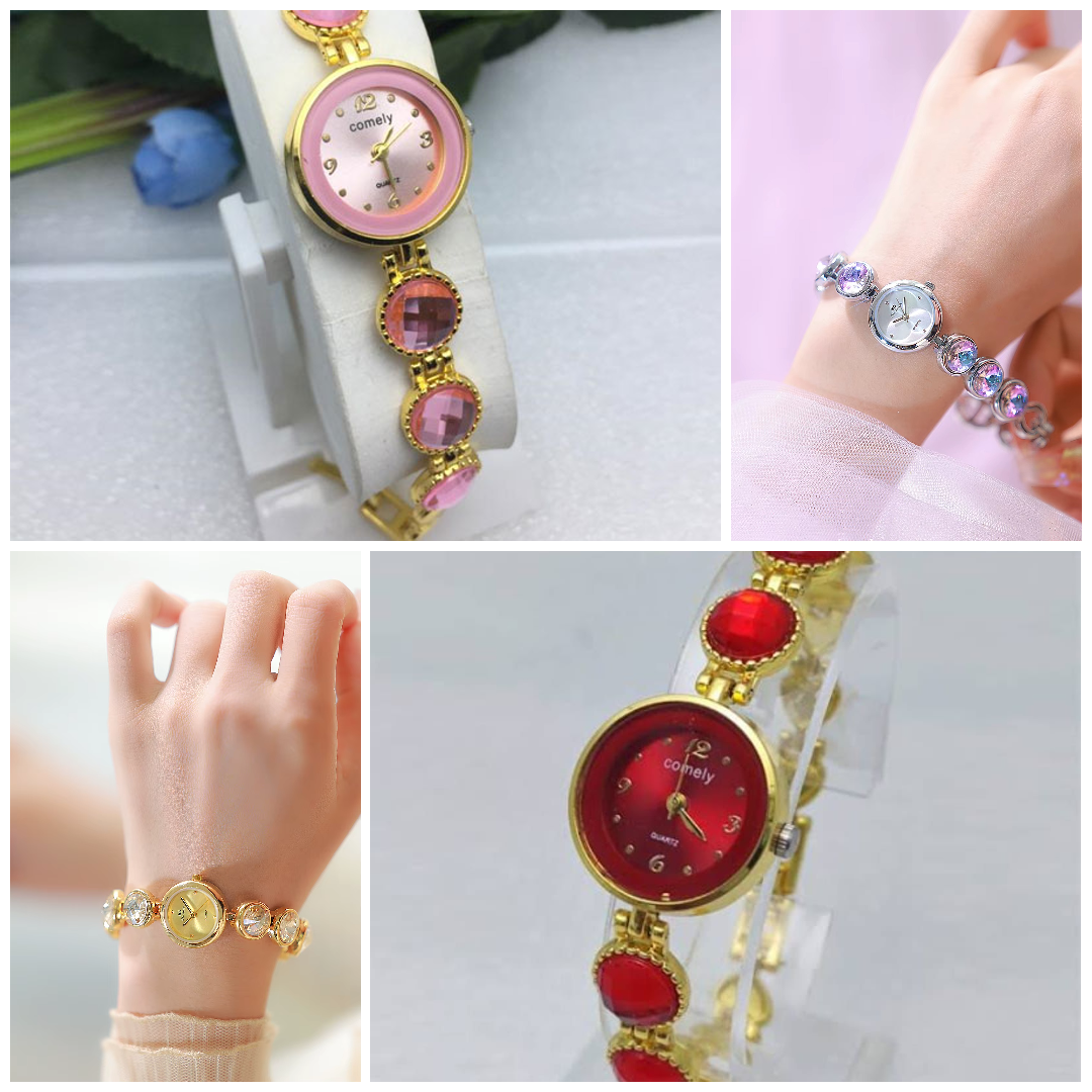 Women Watch Tassel Bracelet Ladies Quartz Watches Luxury Casual wear for Female (random color)