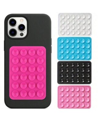 Mobile Phone Silicone Suction Cup Square Mobile Phone Single-Sided Case Anti-Slip Holder Mount Suction (random color)