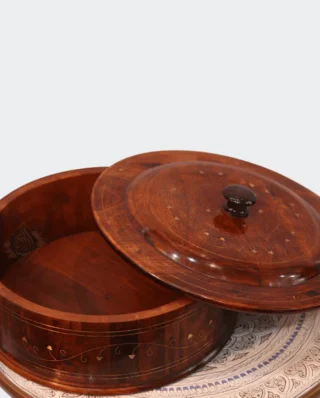 Wooden Hot Pot With Barance Work Roti_Dan Hot and Pot Beautiful wooden made