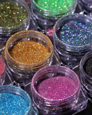 Sparkling Crystal Glitter Powder Eyeshadow ,Shiny Shimmer Eyeshade Nail Art  Glitter, (12 pcs )shimmer and Long lasting eyeshadow , easy to match your look multicolor