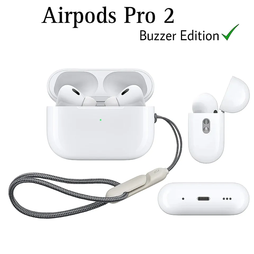 AirPods Pro 2 ( 2nd Generation ) with Enhanced Buzzer & ANC | Wireless Earbuds – The Ultimate Audio Experience | Best Quality Airpods Pro 2 ( 2nd Generation )