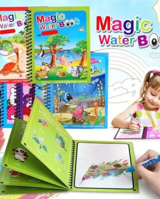Magic Water Book Painting Drawing Coloring Board Book Magic Water Pen ( Random Book )