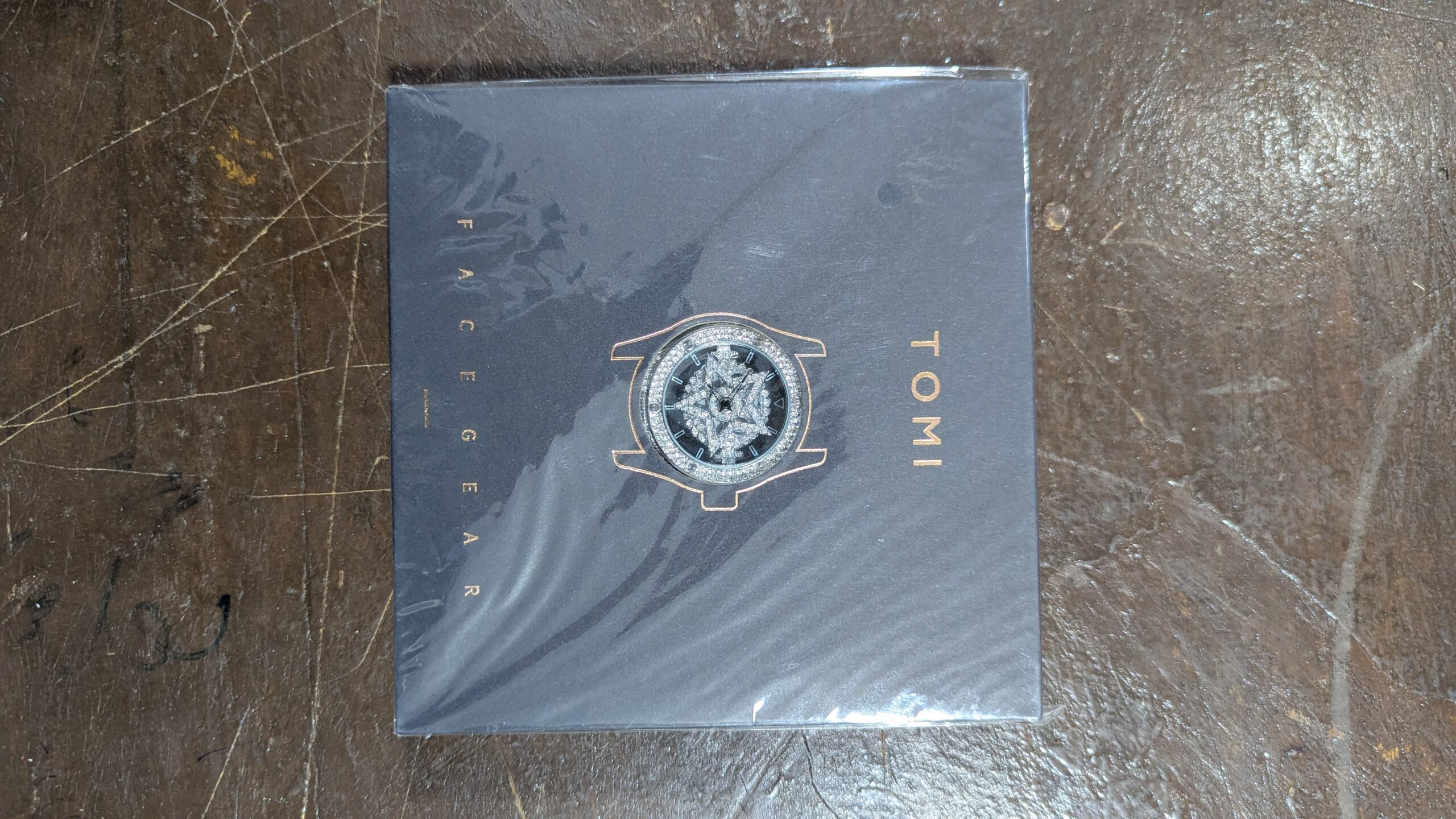 TOMI Face Gear Dual leather Strap Luxury Watch