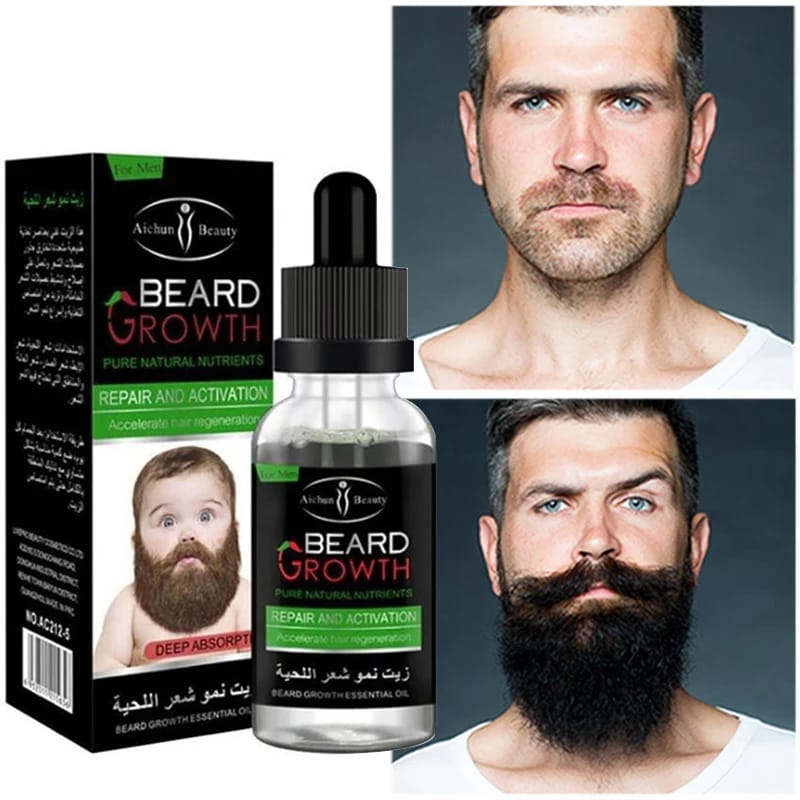 Aichun Beauty Organic Men Beard Growth Oil Concave Naturals Beard Oil 35 ML
