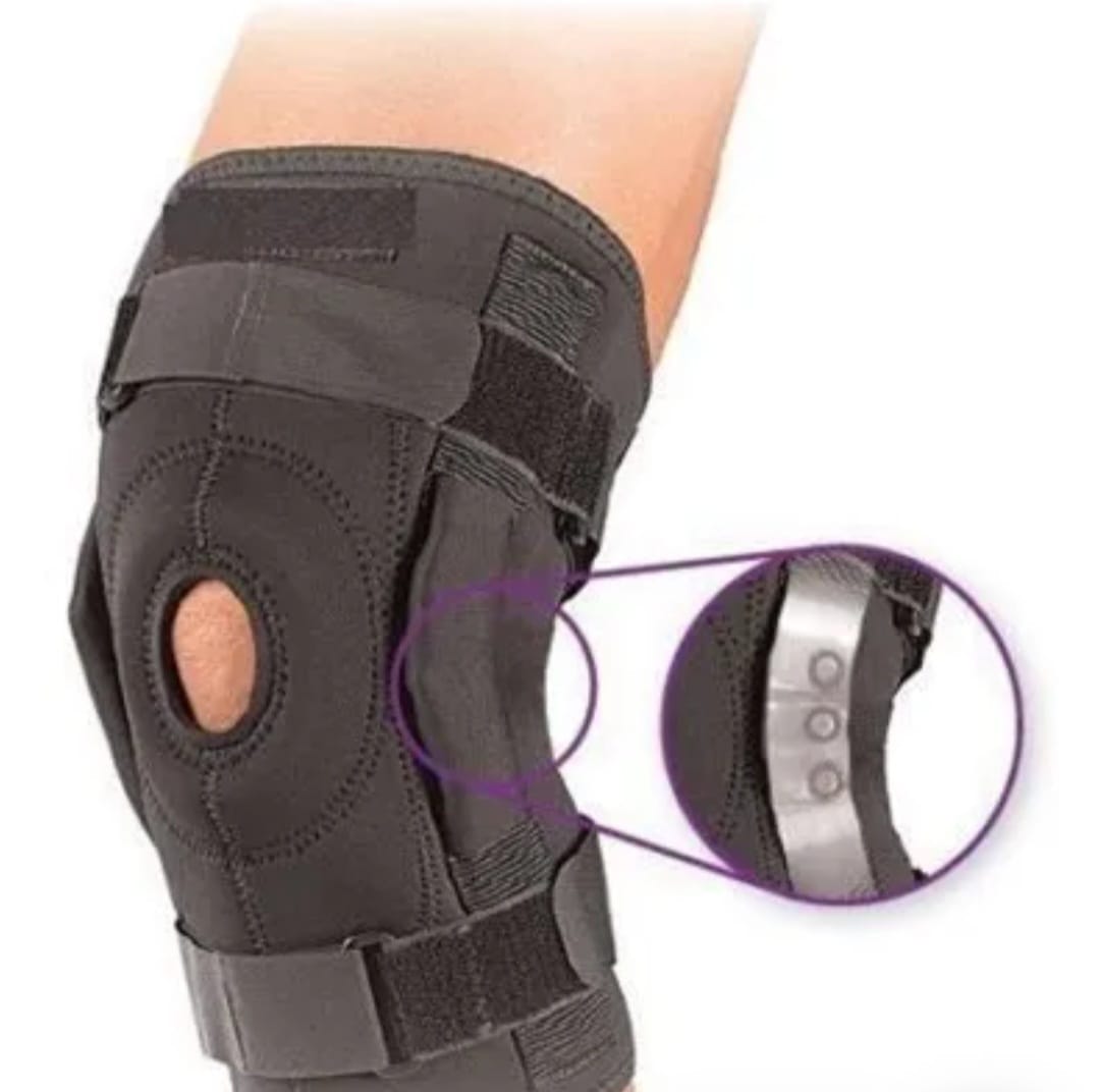 Flexible Knee Support Brace - Hinged, Adjustable Patella Support - Lateral / Medial Ligament Meniscus - Knee Sprains for Soccer, Basketball, Skiing, Hockey, Running, Water Sports - Image 3