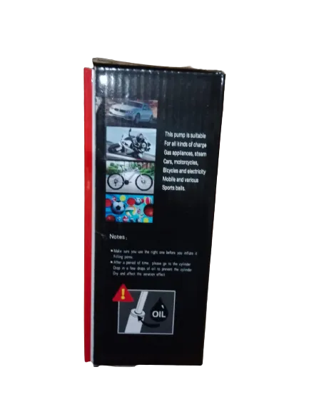 (NW000288) Mini Foot Air Pump Swimming Pool for Bicycle, Bike, Car and Football Hand Ball Inflator - Portable Mini Hand Pump