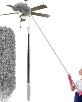 Extendable Telescope Microfiber Duster Long Handle For Cleaning Dust, Dirt And Stains Fan duster high quality