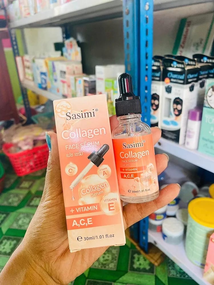 Sasimi Collegen Face Serum High Quality Collagen & Vitamin E Face Serum Helpfull For Fade Sun Spots